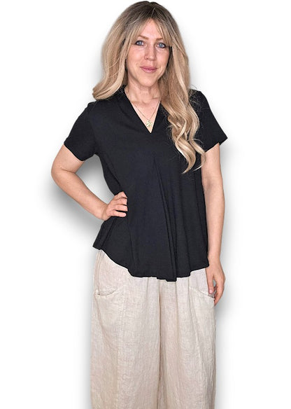 Black Samba Viscose Tee