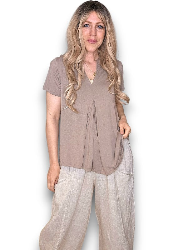 Mocha Samba Viscose Tee