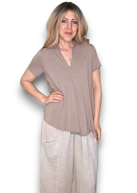 Mocha Samba Viscose Tee