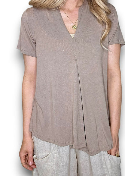 Mocha Samba Viscose Tee