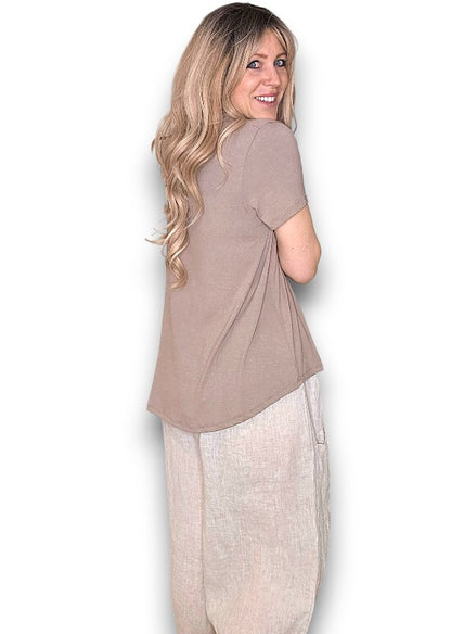 Mocha Samba Viscose Tee