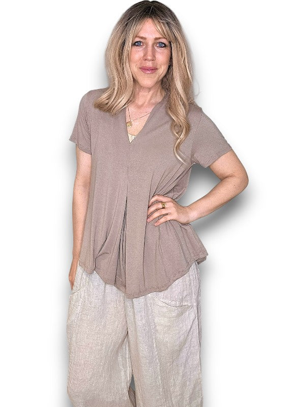 Mocha Samba Viscose Tee