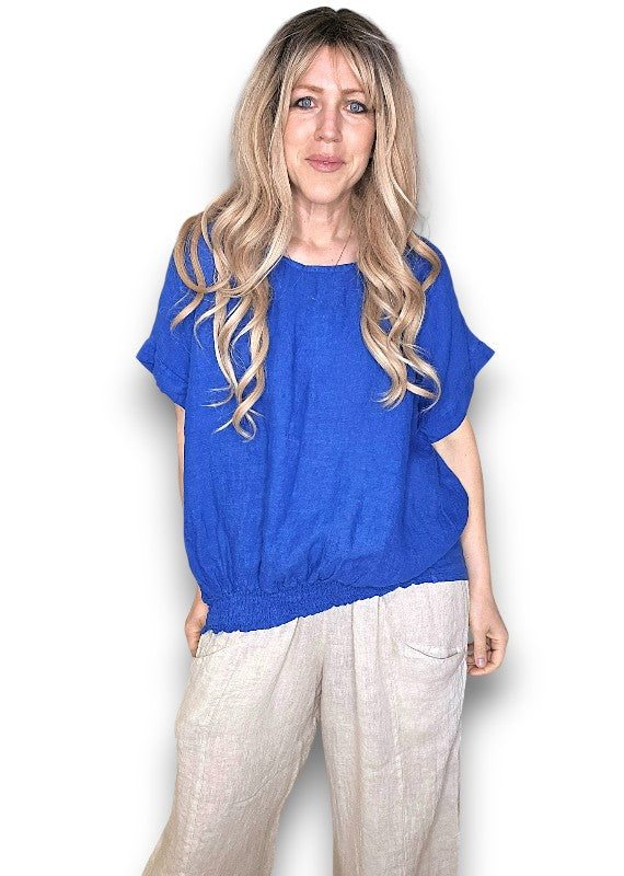 Cobalt Split Back River Tee