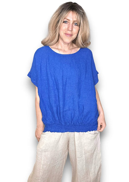 Cobalt Split Back River Tee