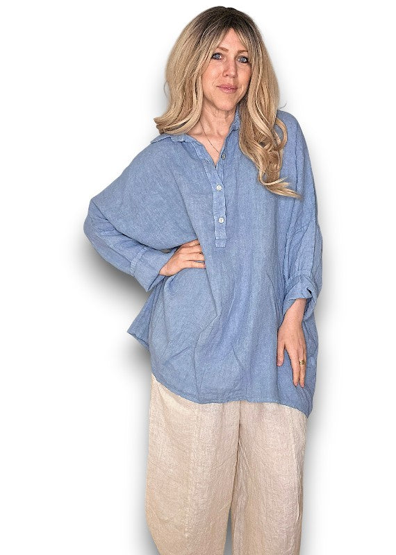 Petrol Coastal Tunic Shirt