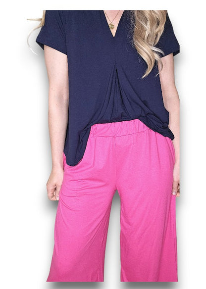 Hot Pink Samba Viscose Pant