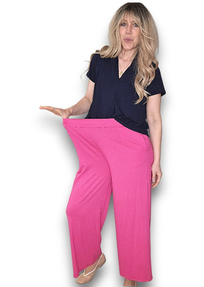 Hot Pink Samba Viscose Pant