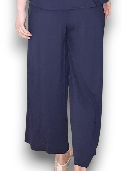 Navy Samba Viscose Pant