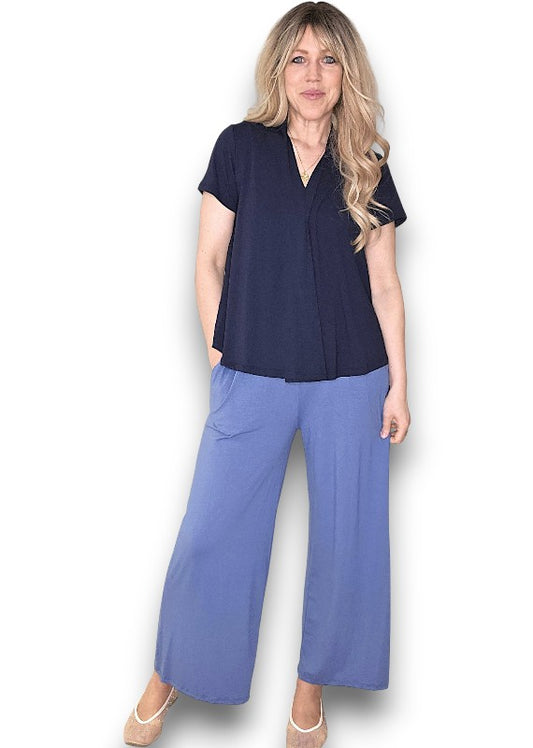 Corn Blue Samba Viscose Pant