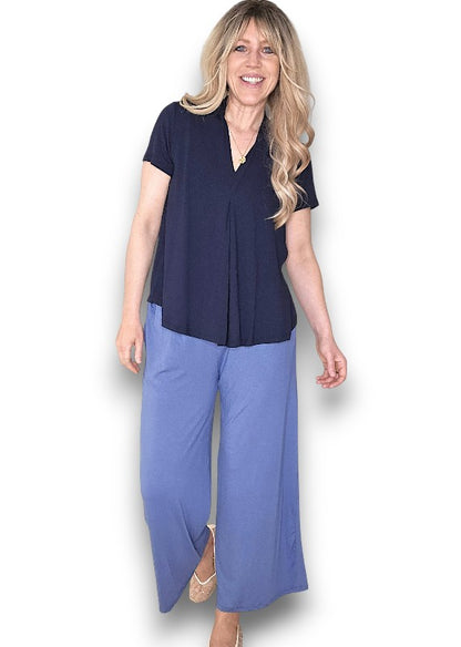 Corn Blue Samba Viscose Pant