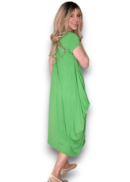 Bright Green Samba Viscose Dress