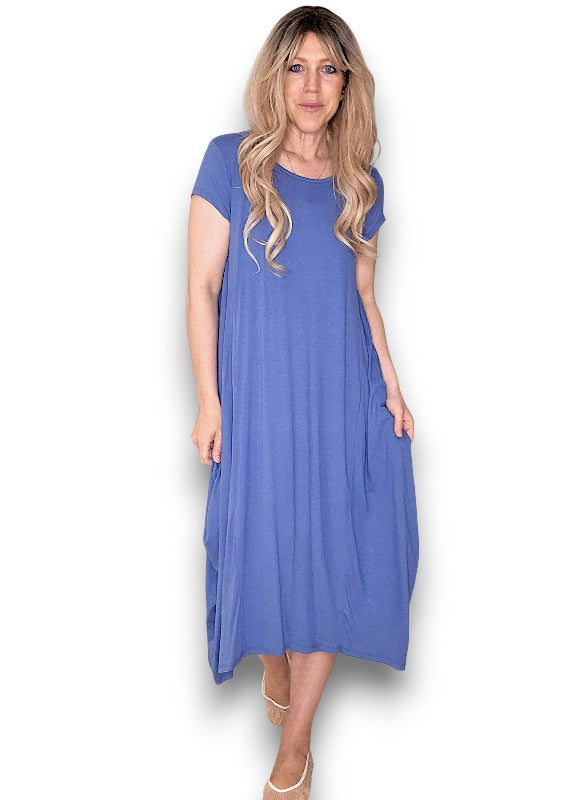 Corn Blue Samba Viscose Dress