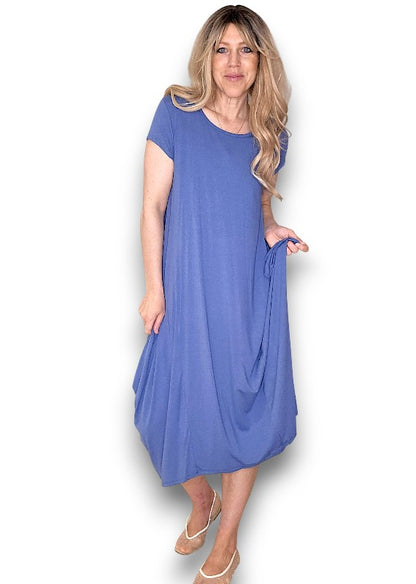 Corn Blue Samba Viscose Dress