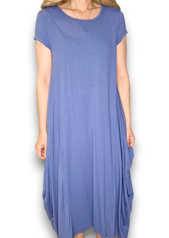 Corn Blue Samba Viscose Dress