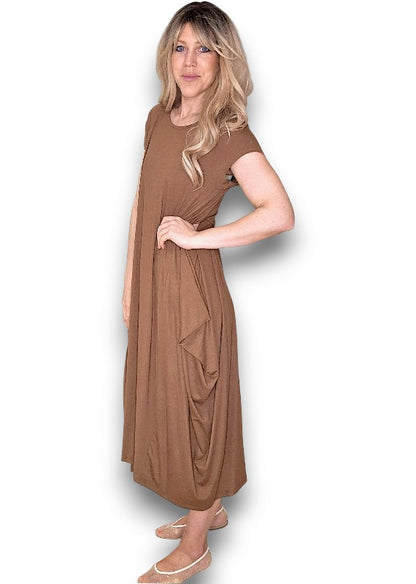 Coffee Samba Viscose Dress