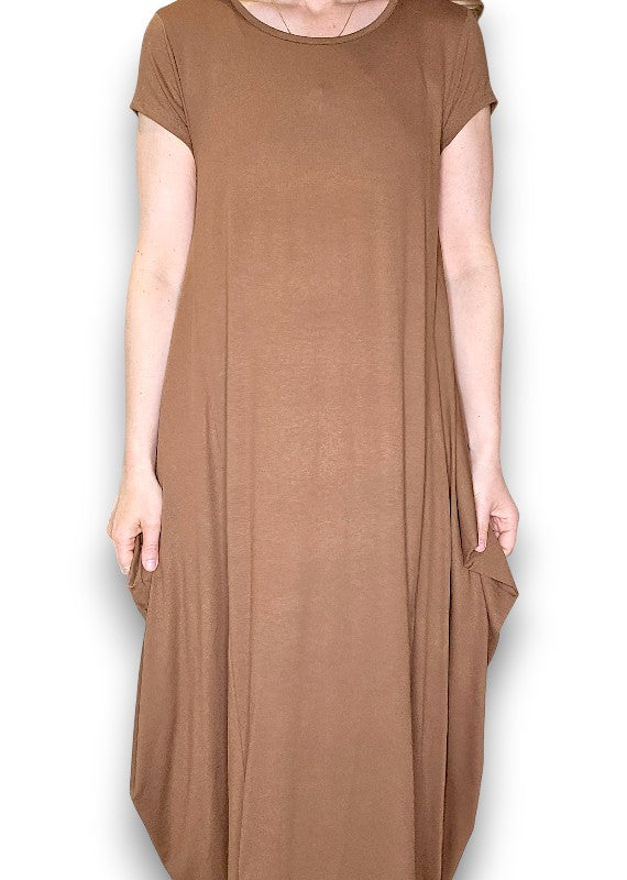 Coffee Samba Viscose Dress