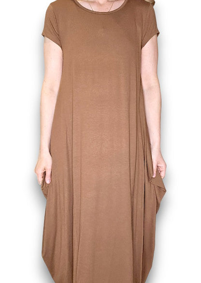 Coffee Samba Viscose Dress