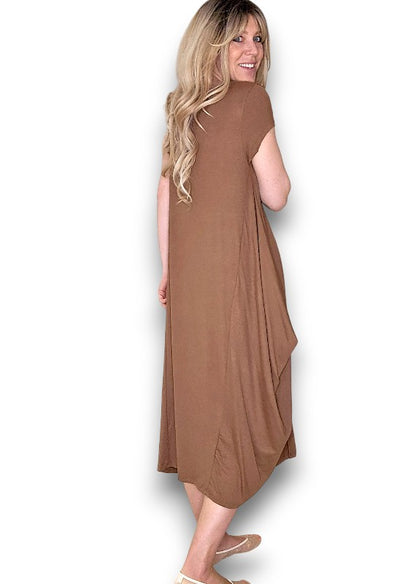 Coffee Samba Viscose Dress