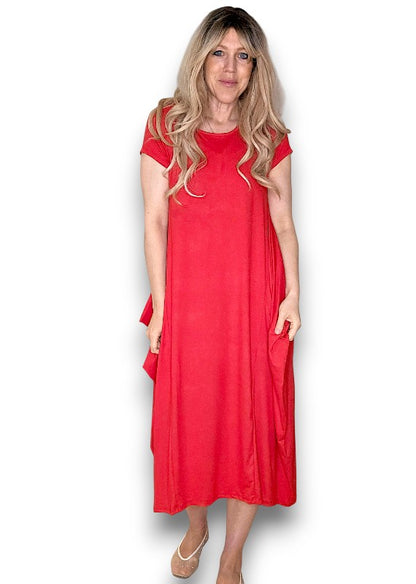 Red Samba Viscose Dress