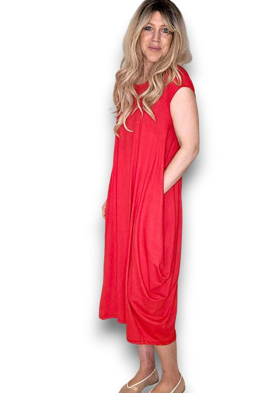 Red Samba Viscose Dress