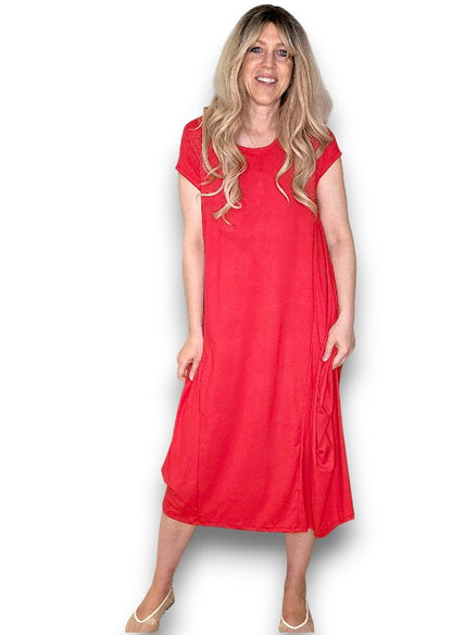 Red Samba Viscose Dress