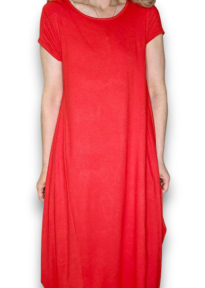 Red Samba Viscose Dress