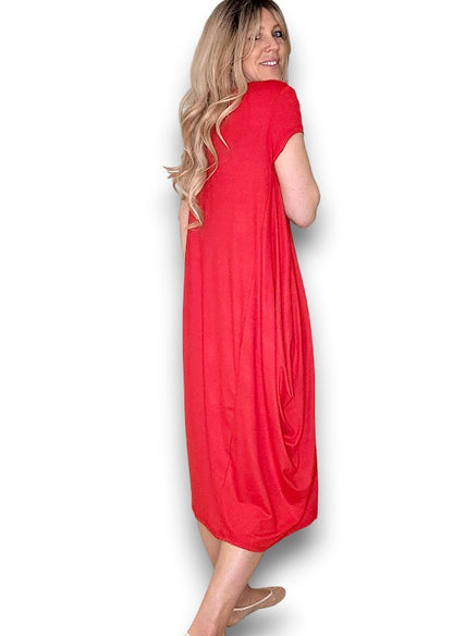 Red Samba Viscose Dress