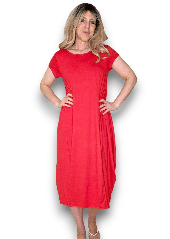Red Samba Viscose Dress