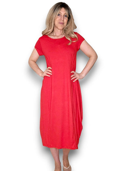 Red Samba Viscose Dress