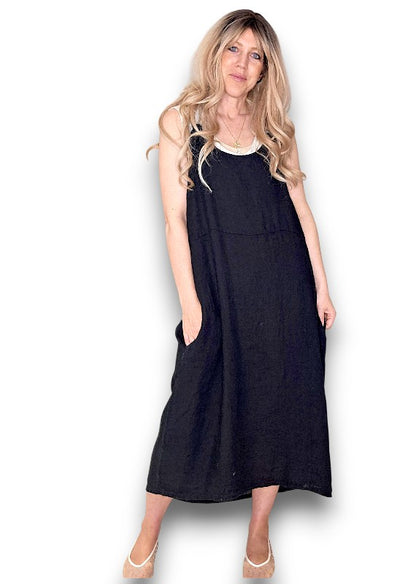 Black Plain Tie it your way-Jumpsuit Dress