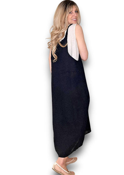 Black Plain Tie it your way-Jumpsuit Dress