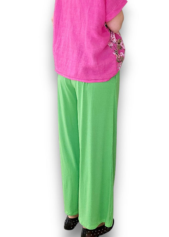 Bright Green Viscose Pant