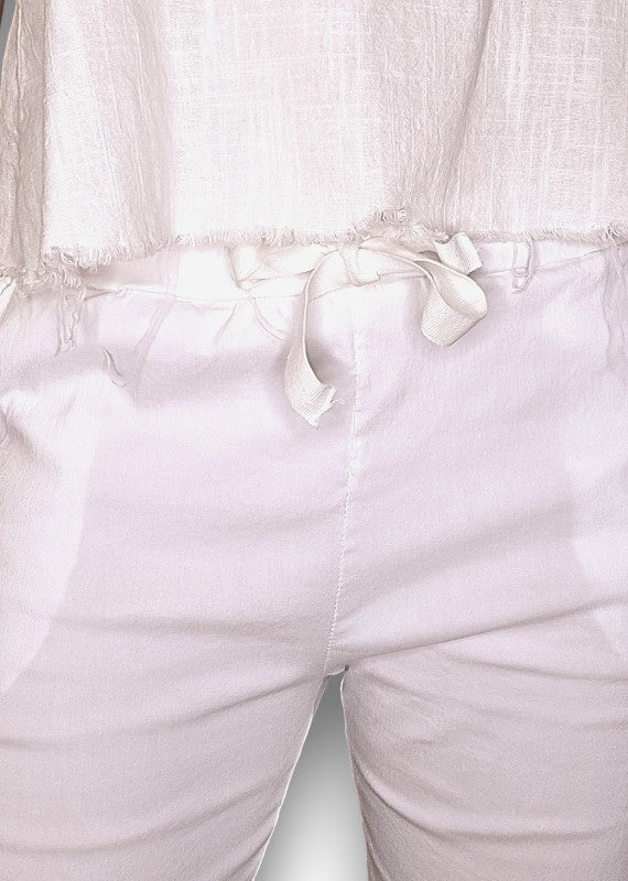 White Plain Pants