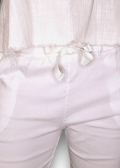 White Plain Pants