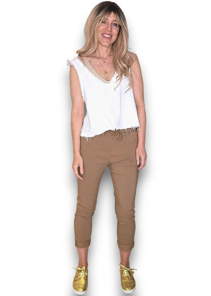 Hazelnut Plain Pants