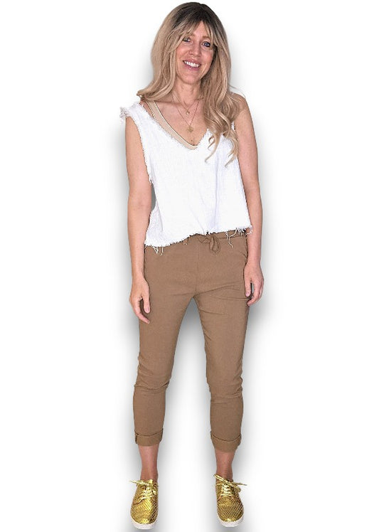 Hazelnut Plain Pants