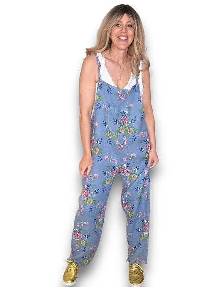 Petrol Wild Daisy Tie it your way-Jumpsuit