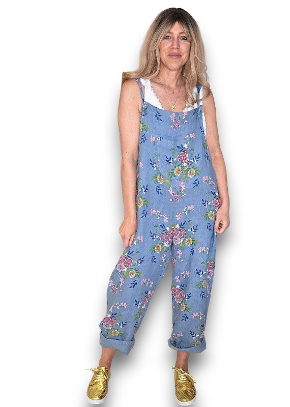 Petrol Wild Daisy Tie it your way-Jumpsuit