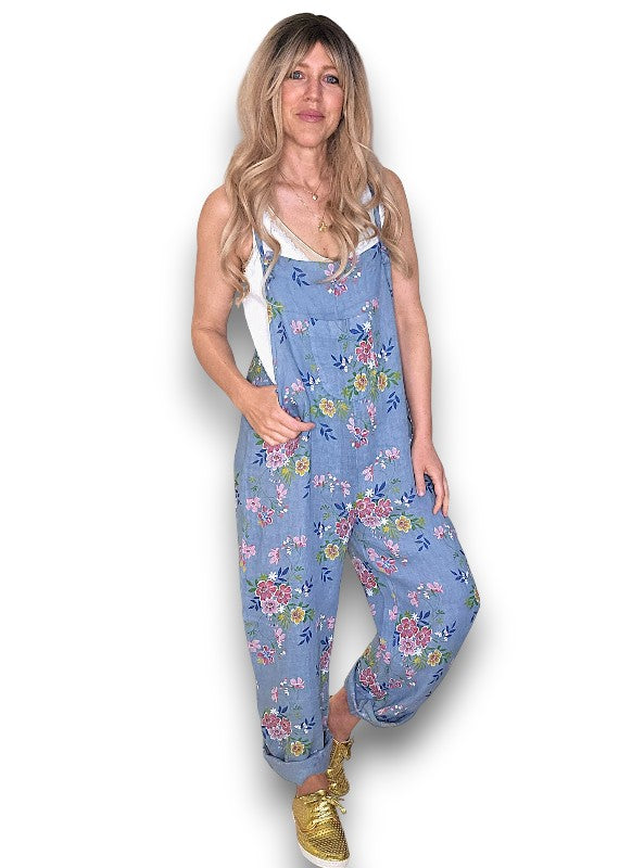 Petrol Wild Daisy Tie it your way-Jumpsuit