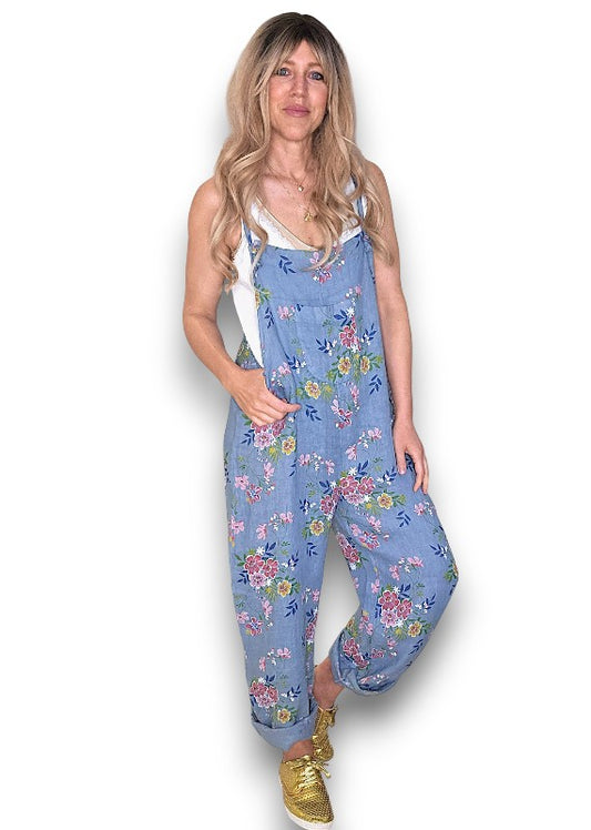 Petrol Wild Daisy Tie it your way-Jumpsuit