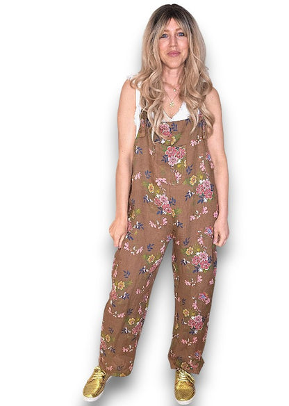Coffee Wild Daisy Tie it your way-Jumpsuit