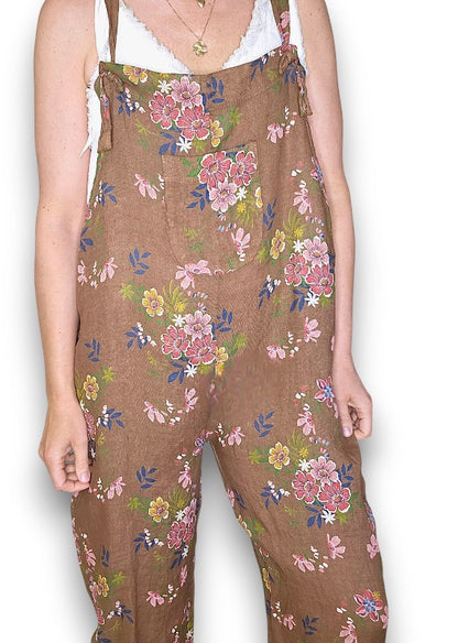 Coffee Wild Daisy Tie it your way-Jumpsuit