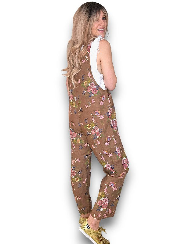Coffee Wild Daisy Tie it your way-Jumpsuit