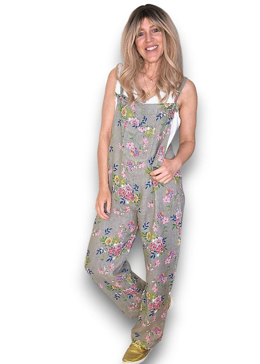 Mocha Wild Daisy Tie it your way-Jumpsuit