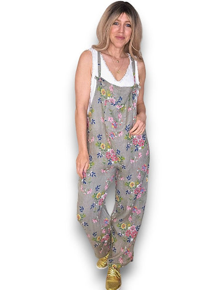 Mocha Wild Daisy Tie it your way-Jumpsuit