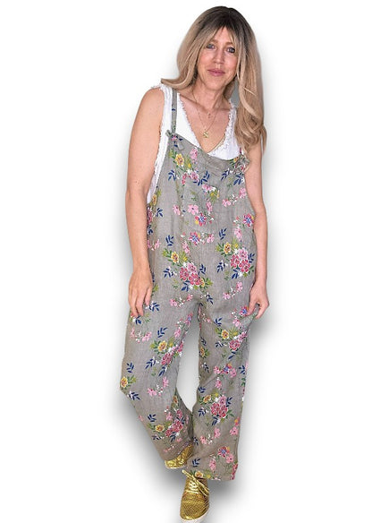 Mocha Wild Daisy Tie it your way-Jumpsuit