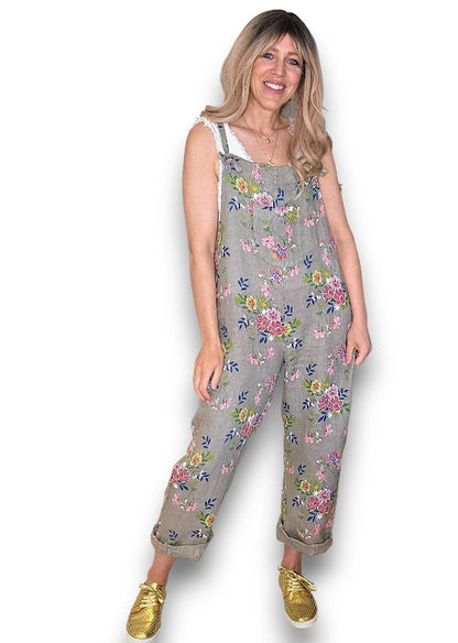 Mocha Wild Daisy Tie it your way-Jumpsuit