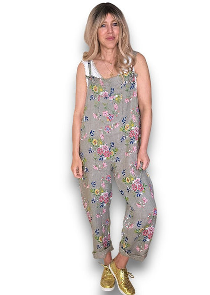 Mocha Wild Daisy Tie it your way-Jumpsuit
