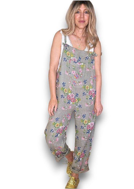 Mocha Wild Daisy Tie it your way-Jumpsuit