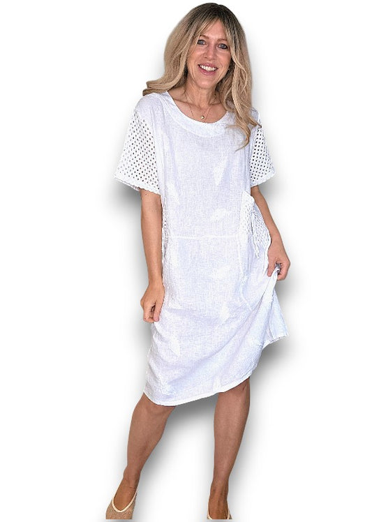 White C'est La Vie Easy Dress